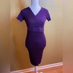 Tam Ware V Neck Sweater Dress - S